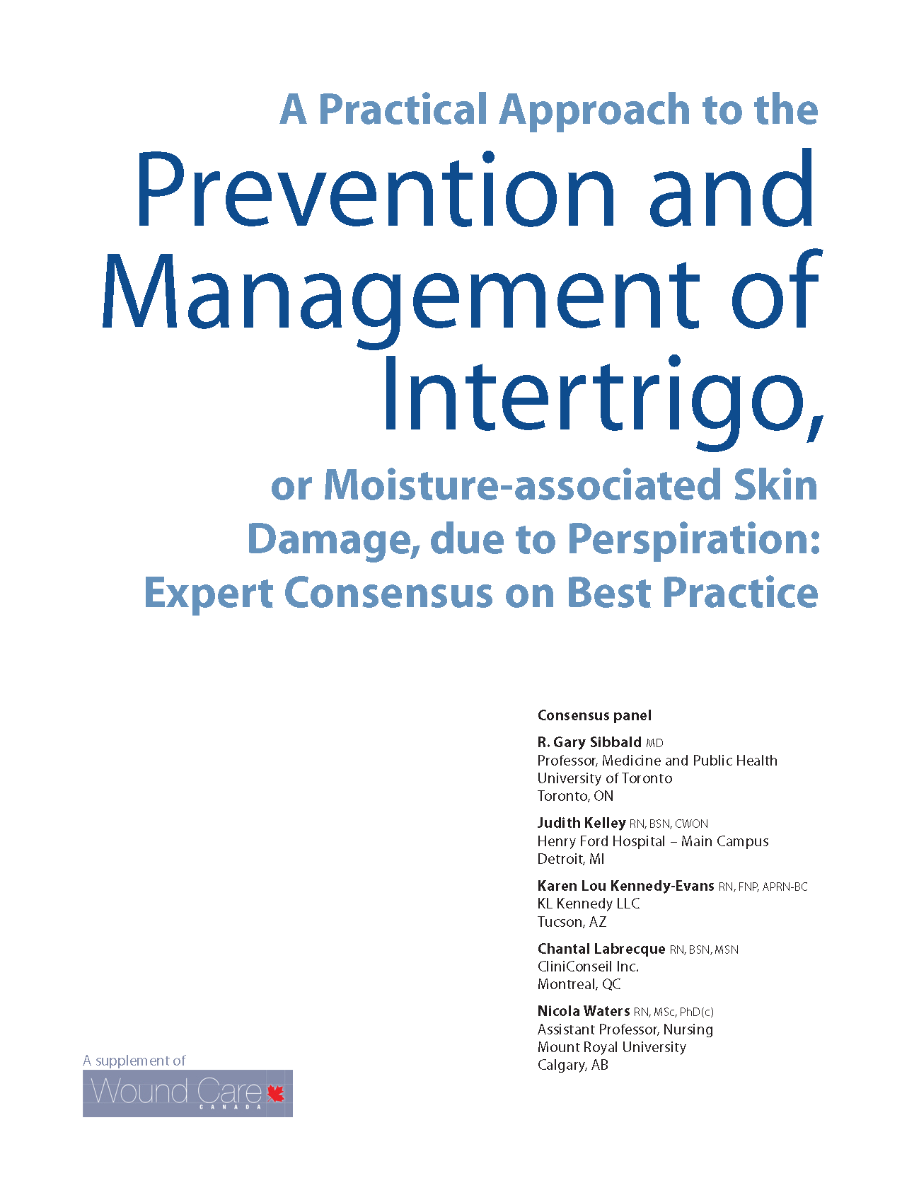 A Practical Approach to the Prevention and Management of Intertrigo