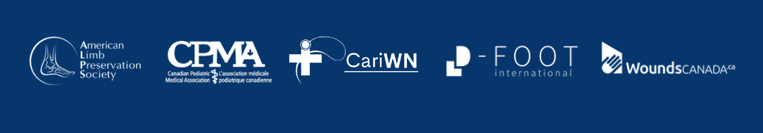 Limb Preservation Alliance logos: American Limb Preservation Society, Canadian Podiatric Medical Association, CariWN, D-Foot International and Wounds Canada